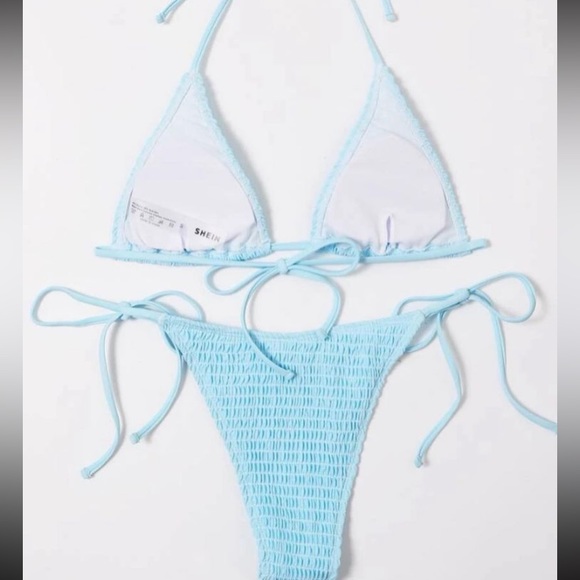 Blue string bikini - Picture 2 of 2